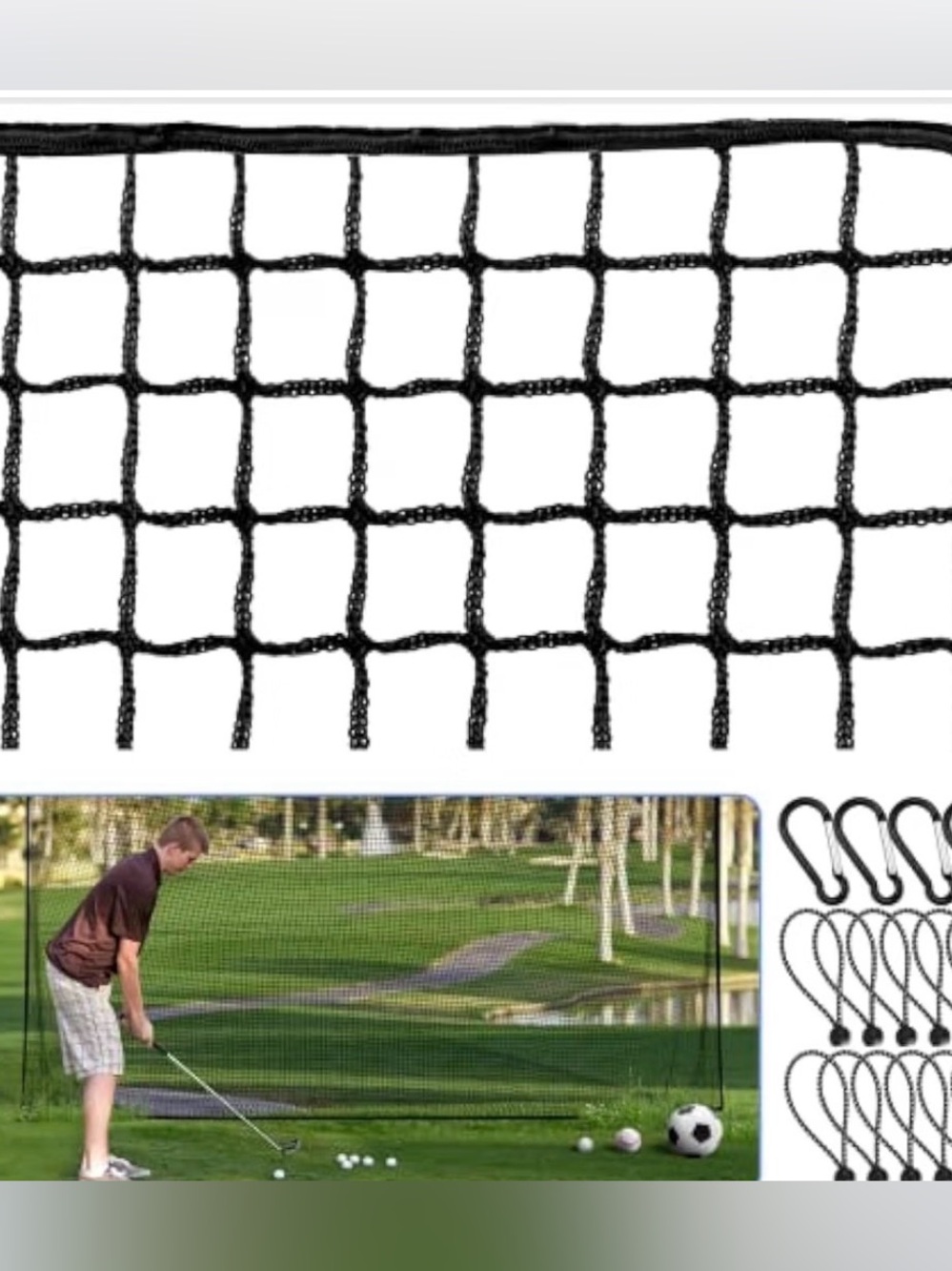 GOLF NET BARRIER 10‘ X 10‘ GOLF PRACTICING HITTING, DRIVING GOLF SPORTS NIB